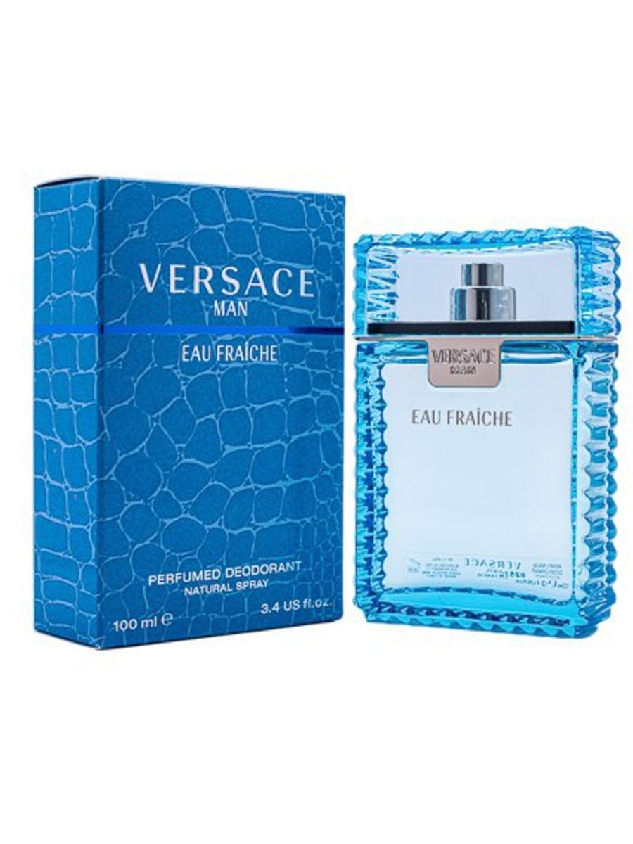 midt i intetsteds forhandler serviet VERSACE MAN EAU FRAICHE DEO VAPO 100ml - Go Duty Free Mauritius