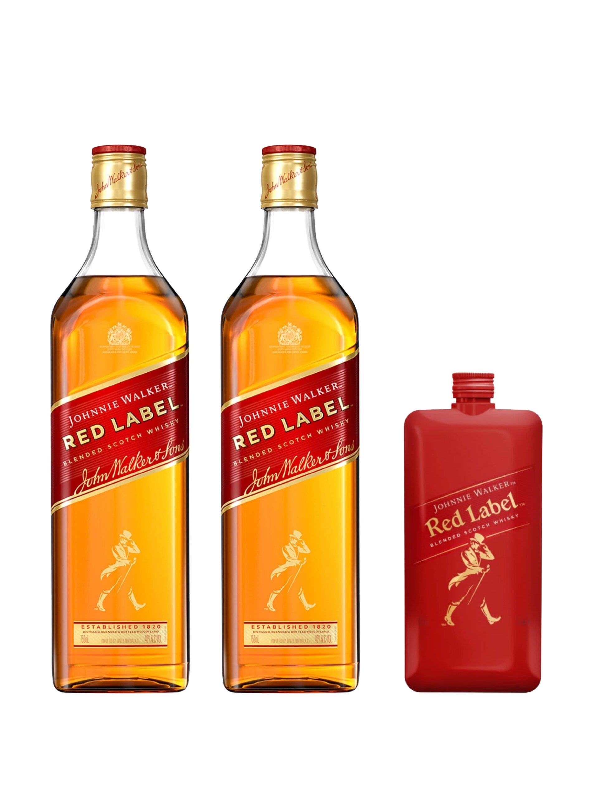 JOHNNIE WALKER RED LABEL PACK – 2 x 1L + 20CL - Go Duty Free Mauritius